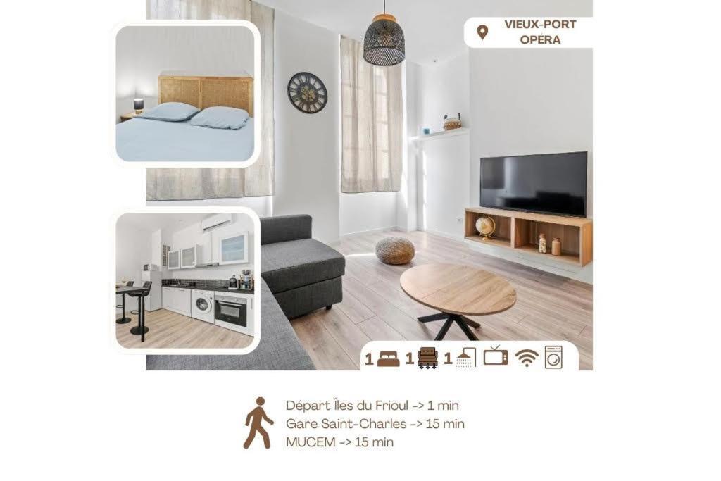 Apartment Spacieux T2 Vieux Port Opera